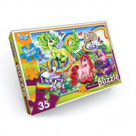 М'які пазли "Єдиноріг та панда" Danko Toys S35-10-03 35 елементів
