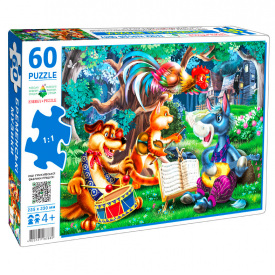 Пазл "Братья Гримм Бременские музыканты" Энергия Плюс 83880 на 60 элементов