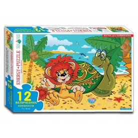 Пазли "Левеня і Черепаха" Энергия плюс 12 в кор. 82197