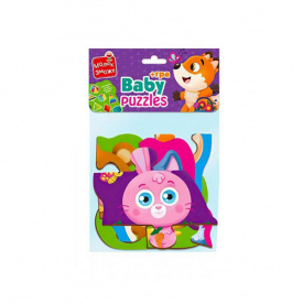 Пазли максі з грою Малюк Зможе «Лісові звірі» Vladi Toys VT1722-22 Укр