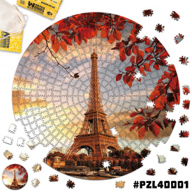 Дерев'яні пазли Wortex Woods Ейфелева вежа 50х50 см 508 елементи амеби PZL40001L