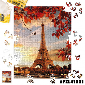 Дерев'яні пазли Wortex Woods Ейфелева вежа 30х40 см 256 елементи лабіринт PZL41001M