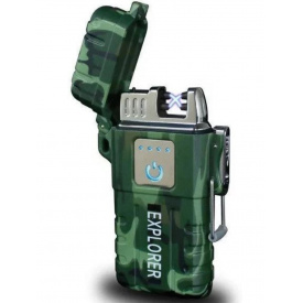 Зажигалка электроимпульсная аккумуляторная Explorer Lighter JL 317 6863 Камуфляж