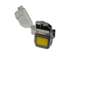 Зажигалка аккумуляторная спиральная X-LED 2в1 USB + карманный LED фонарик 9258