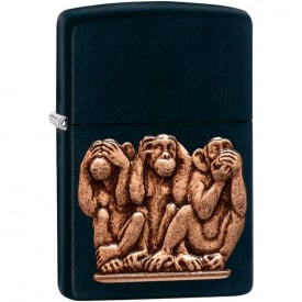 Зажигалка бензиновая Zippo Three Monkeys (29409)
