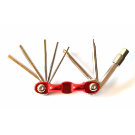 Мульти-ключ Kenli KL-9833B 9 предметов Красный (02915)