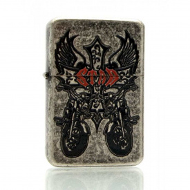 Зажигалка бензиновая STAR в подарочной упаковке Бронзовый (23564STAR)