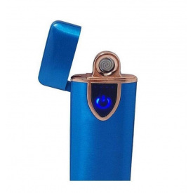 Зажигалка аккумуляторная перезаряжаемая Lighter 8070 Синяя