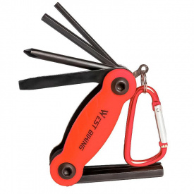 Мультитул карманный набор инструментов для велосипеда West Biking YP0719243 Red (7724-40486)