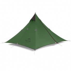 Палатка одноместная с острой верхушкой Naturehike NH17T030-L 210x210x135 см Темно-зеленый (2328781338)