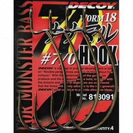 Крючок Decoy Worm 18 7/0 3 шт/уп (1013-1562.00.56)