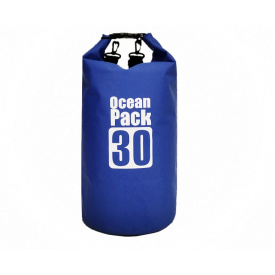 Водонепроницаемая сумка рюкзак гермомешок с шлейкой на плечо Ocean Pack 30 л Blue (57885441)
