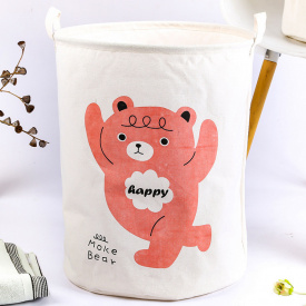 Кошик для іграшок AOLY 40х50 см Рожевий ведмедик Boya