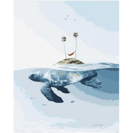 Картина за номерами BrushMe "Черепаший острів" 40х50см BS38162