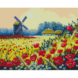 Картина за номерами BrushMe "Макове поле" 40х50см BS53148