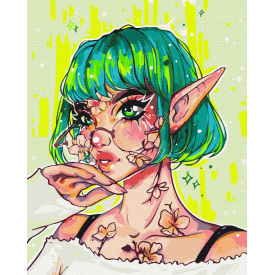 Картина за номерами BrushMe "Сучасна Ельфійка @ nila_art_art" 40х50см BS53388