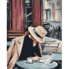 Картина за номерами BrushMe "Справа в капелюсі" 40х50см BS40542
