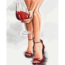 Картина за номерами BrushMe "Граційний келих © Alla Berezovska" 40х50см BS53449