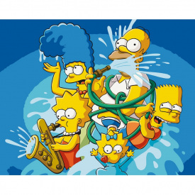 Картина за номерами без підрамника Crazy family Art Craft 16039-ACNF 40х50 см