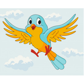 Картина за номерами BrushMe "Пташка українка" 40х50см BS53153