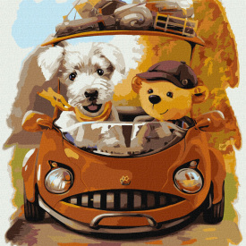 Картина за номерами Дружня подорож Идейка KHO4382 40х40 см 