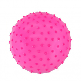 М'ячик дитячий з шипами Bambi MB0112 гумовий 18 см 58 грам Рожевий