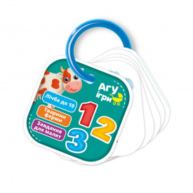 Детские обучающие карточки на кольце Счет. Ферма Vladi Toys VT2000-04