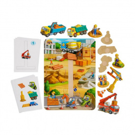 Дерев'яна розвиваюча гра на липучці "Будівельний майданчик" Ubumblebees (ПСФ037) PSF037