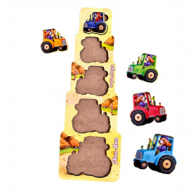 Настільна гра-сортер "Цуценята-трактористи" Ubumblebees ПСФ068 PSF068 більше-менше