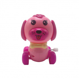 Заводная игрушка Собачка Bambi 665 8 см Розовый