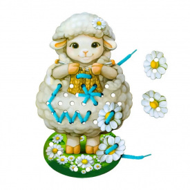 Дерев'яна шнурівка "Вівця" Ubumblebees ПСД131 PSD131