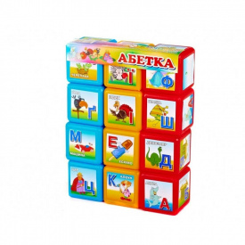 Кубики Mtoys "Абетка 12 шт " Велика 18231