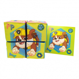 Набір м'яко-набивних кубиків "Конструктор Щенячий патруль" Macik МС 090501-10