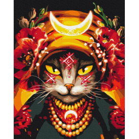 Картина за номерами BrushMe серії Патріот "Кіт Мольфарка ©Маріанна Пащук" 40х50см BS53282