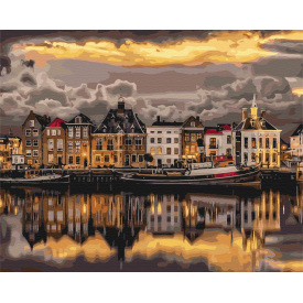 Картина за номерами BrushMe "Вечір у Стокгольмі" 40х50см BS24413