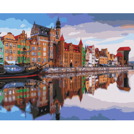 Картина за номерами BrushMe "Набережна Гданська" 40х50см BS53434