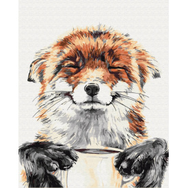 Картина за номерами BrushMe "Задоволена лисичка" 40х50см BS32220