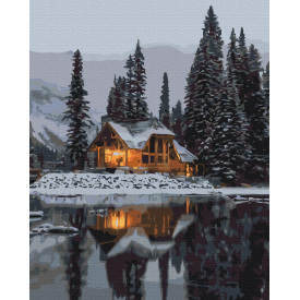 Картина за номерами BrushMe "Засніжена ніч" 40х50см BS52498