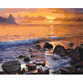 Картина за номерами BrushMe "Кам'янистий берег" 40х50 см BS5749