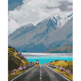 Картина за номерами Brushme XL Подорож у гори 48х60 см Різнокольоровий BS31640L