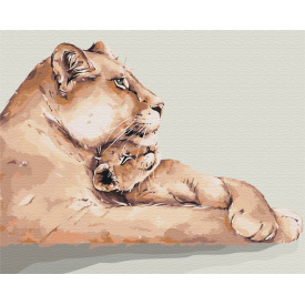 Картина за номерами BrushMe "Левове серце" 40х50см BS52794