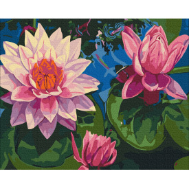 Картина за номерами BrushMe "Водні латаття" 40х50см BS7282