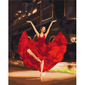 Картина за номерами Brushme XL Пристрасна балерина 48х60 см Різнокольоровий BS33808L