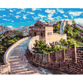 Картина за номерами BrushMe "Велика китайська стіна" 40х50см BS51834