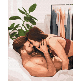 Картина за номерами BrushMe "Затишні обійми" 40х50см BS51740