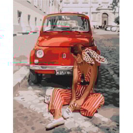 Картина за номерами Brushme XL Літо червоне 48х60 см Різнокольоровий BS38506L