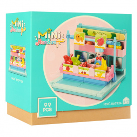 Дитячий конструктор Магазин Bambi M38-B0792 з фігуркою Фрукти