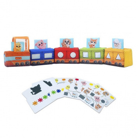 М'яка розвиваюча іграшка "Паровозик" Macik МС 090602-08
