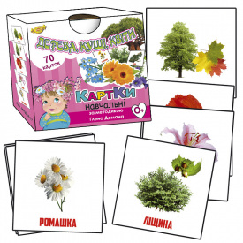 Навчальні картки Мастер Глена Домана. "Дерева кущі квіти" MKD0017 укр.