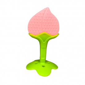 Прорізувач силіконовий "Персик" Mega Zayka MGZ-0401-4 у футлярі